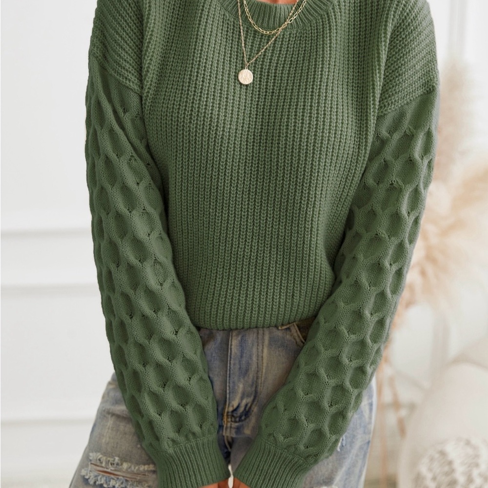 Cupshe Olive Knit Sweater - Picture 2 of 4